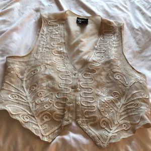 Womens vest  55% Cotten 25%Linen 20% Rayon